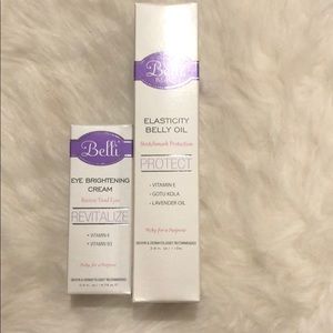 Belli bundle. Belly oil and eye brightening 🤰🏻